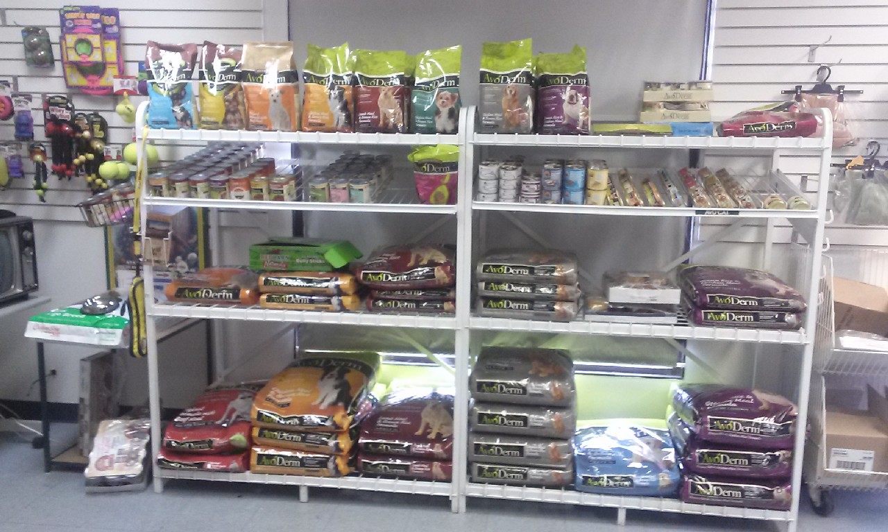 Inside my pet grooming shop, pet food 4